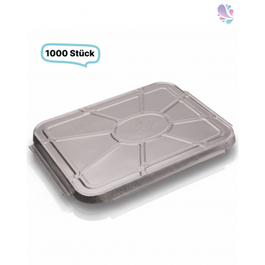 Alu-Deckel für Alu-Menüschale 930ml (760- 930 ml), Aluschale,1000Stk, rechteckig, 22,6cm x 17,8cm x 1,4 cm