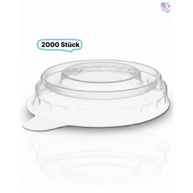 Deckel für Dressingbecher, Becher klein 30ml, 2000 Stück, to go, take away, recyceltes PET