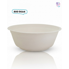 Bowl-/ Suppenschale mittel Holzfaser,500ml, 800 Stk, wood fiber, nassfest & fettdicht, Holz aus der EU, kompostier- & recyclebar