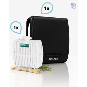 SET: Duftspender mit 100 % reinem Duftöl – gleichbleibender Raumduft bis 90T, Duft: Spring