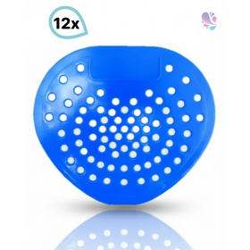 Urinalsieb, Urinaleinlage aus Kunststoff flexibel, parfümiert, verhindert Verstopfungen, 12 Stück