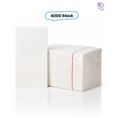 Servietten Blanc Value SET, 2-lagig, 100% Zellstoff, 4.000 Qualitätsservietten je SET