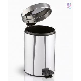 Badezimmer Abfallbehälter, Abfalleimer 12 Liter mit Fußpedal und Einsatzeimer