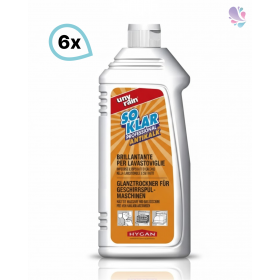 Entkalker für Geschirrspülmaschinen 6 x 500ml Flasche, für Haushalts- und gewerbliche Geschirrspülmaschinen