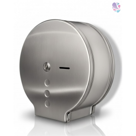 Toilettenpapierspender Jumbo Midi, Edelstahl matt, Kapazität: Ø max. 240 mm je Rolle