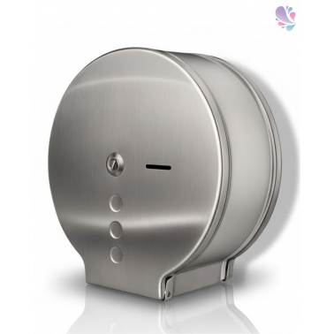 Toilettenpapierspender Jumbo Midi, Edelstahl matt, Kapazität: Ø max. 240 mm je Rolle