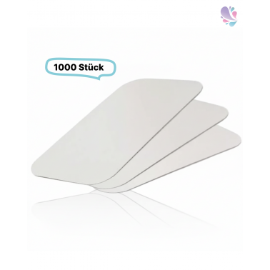 Alukaschierter Deckel für Alu-Schale 670ml, Menüschale, rechteckig, 1000 Stk, 19,4 x 10,3 cm