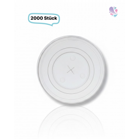Trinkbecher -Deckel mit Kreuzschlitz – passend für Papierbecher, verschiedene Größen, sicherer To-go-Verschluss - 2.000 Stk