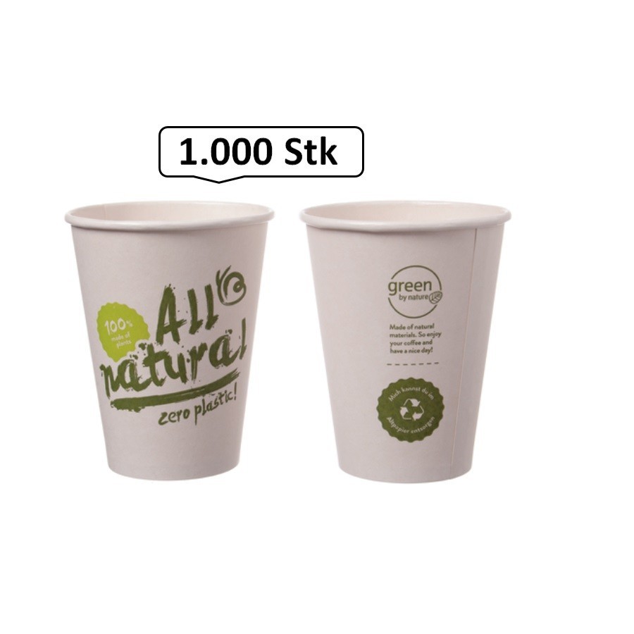 PLA Coffee to go Deckel kompostierbar 0,2l für Pappbecher Ø80 mm 100 Stück 