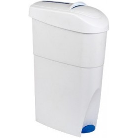 Damenhygiene-Behälter geschlossen mit Fußpedal zum einfachen öffnen - für sanitäre Abfälle, Damenbinden, Tampons etc.
