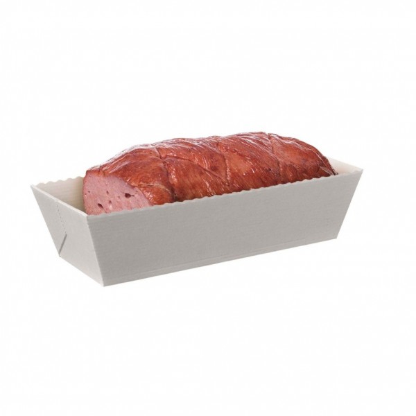 Papier-Backformen für Fleischkäse, 180 Stück, Volumen ca. 1000g, Backofen geeignet, geschmacksneutral, aluminiumfrei