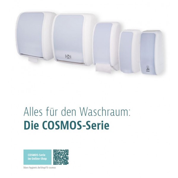 SET: Desinfektionsspender SENSOR Cosmos+3x1L Händedesinfektion+Edelstahlhalterung  mit Auffangschale Wandmontage