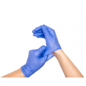 Nitril-Handschuhe puderfrei, blau, 2.000 Stk., unsteril, mit Rollrand, hoch-elastisch, EN 455-2:2015, EN 455-3:2015