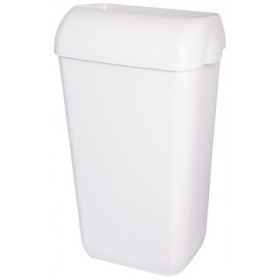 Abfallbehälter, Mülleimer, Blanc, 25-Liter hängend, Wandmontage oder stehend, mit Deckel abnehmbar