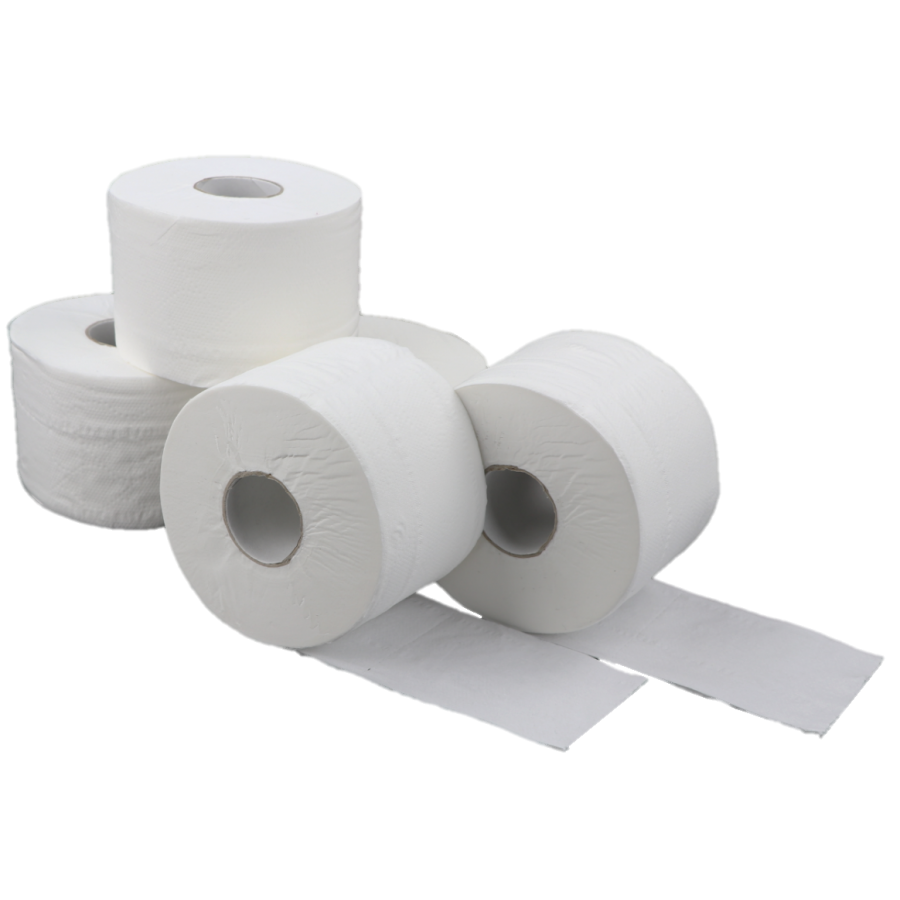 150 Blatt weiß Zellstoff Toilettenpapier Klopapier 3 lagig 48 Rollen 